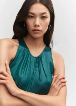 Top Satiné Détail Pinces -New Trendy Shop 57095137 59 D1