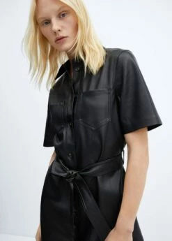 Robe Chemisier Similicuir -New Trendy Shop 57095138 99 D1