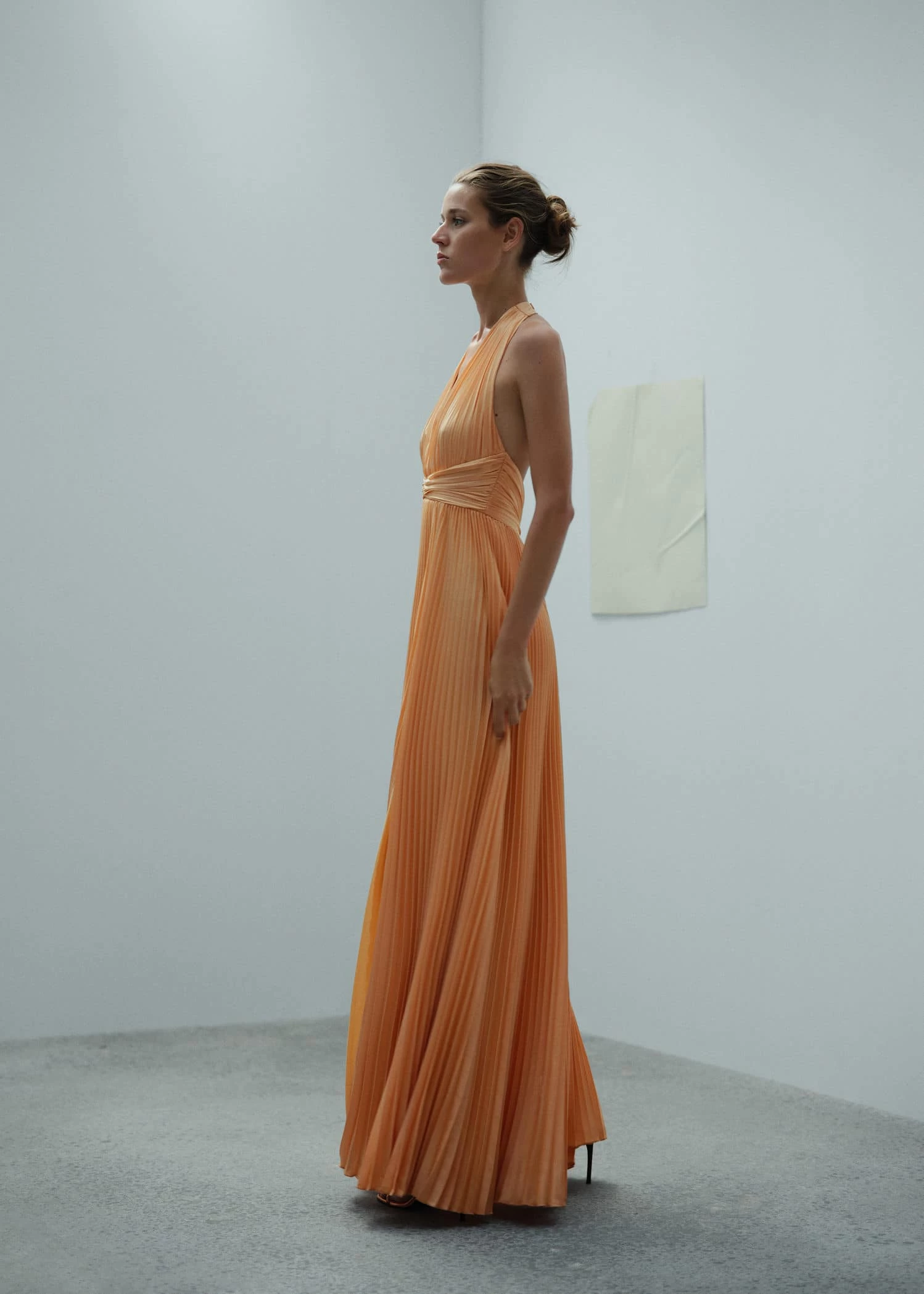 Robe Plissée Détail Nœud 15 Robe Plissée Détail Nœud – Image 15