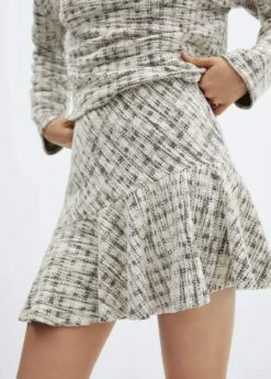 Jupe Asymétrique Tweed 9 Jupe Asymétrique Tweed -New Trendy Shop 57095797 05 D1