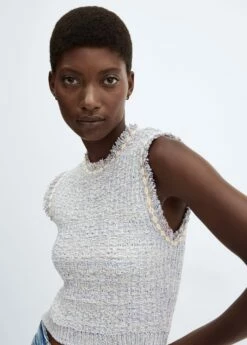 Top Tweed Bouton Bijou -New Trendy Shop 57095805 50 D1