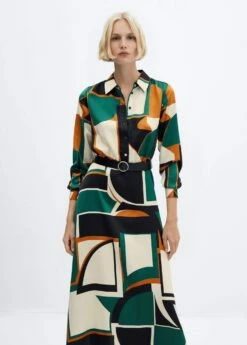 Robe Chemise Géométrique