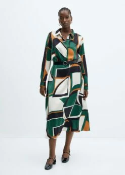 Robe Chemise Géométrique -New Trendy Shop 57095979 43 D3