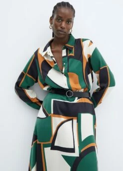 Robe Chemise Géométrique -New Trendy Shop 57095979 43 D5