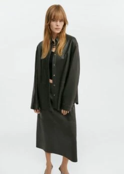 Jupe Midi Cuir -New Trendy Shop 57095991 43