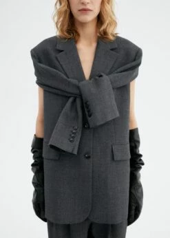 Veste Manches Fermeture Éclair Ouverte