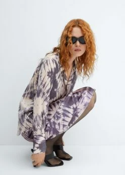 Jupe Tie And Dye Satinée -New Trendy Shop 57096021 68 D2