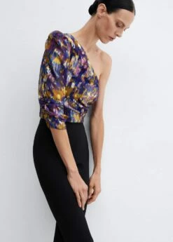 Blouse Asymétrique Imprimée -New Trendy Shop 57098269 99 D2