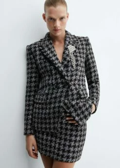 Veste Tweed Broche