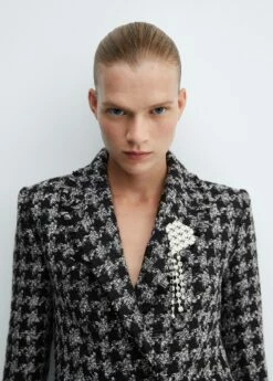 Veste Tweed Broche 13 Veste Tweed Broche -New Trendy Shop 57098278 92 D1