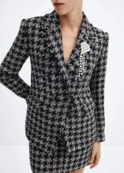 Veste Tweed Broche 17 Veste Tweed Broche -New Trendy Shop 57098278 92 D6