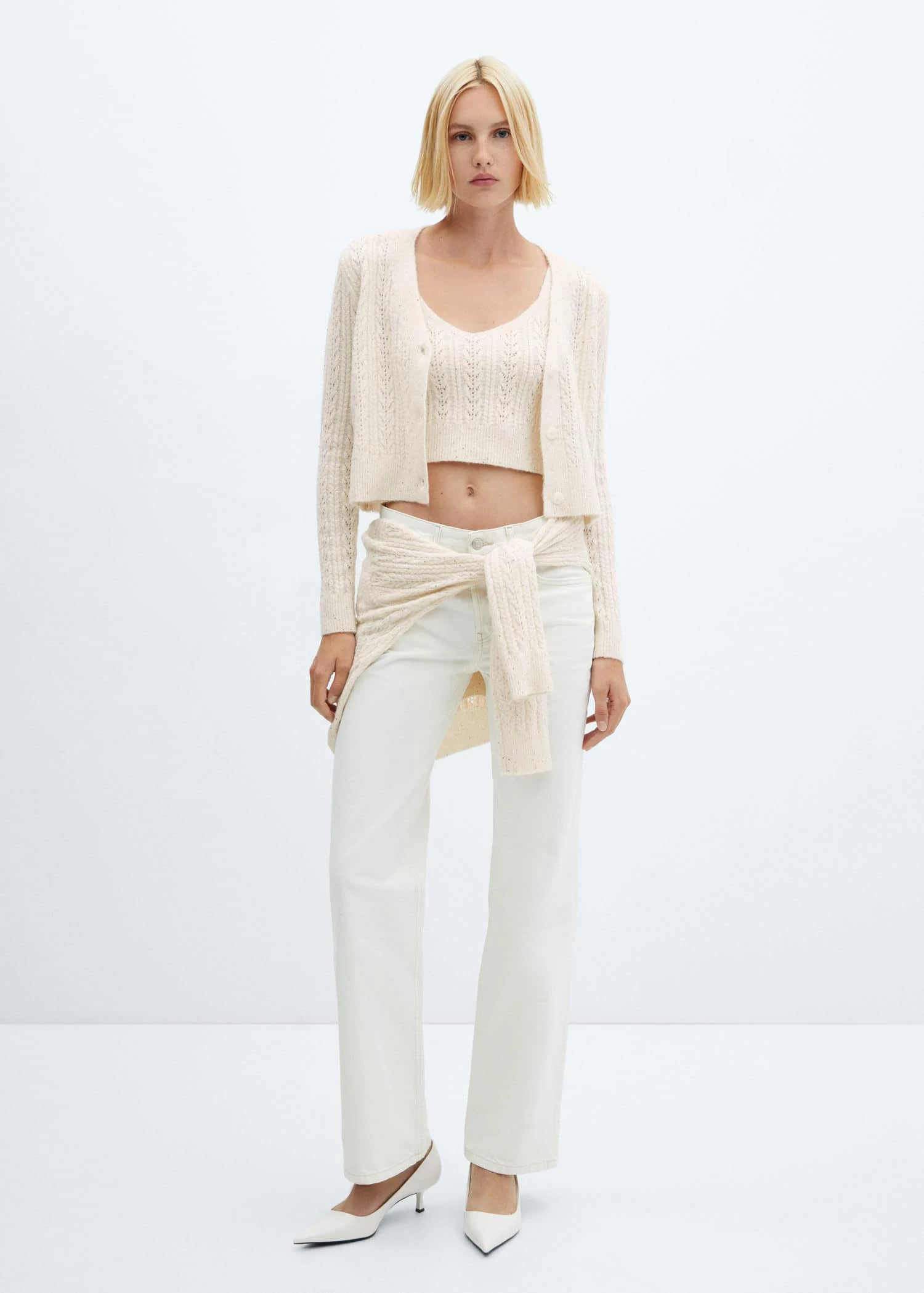 Top Maille Détail Sequins 2 Top Maille Détail Sequins – Image 2