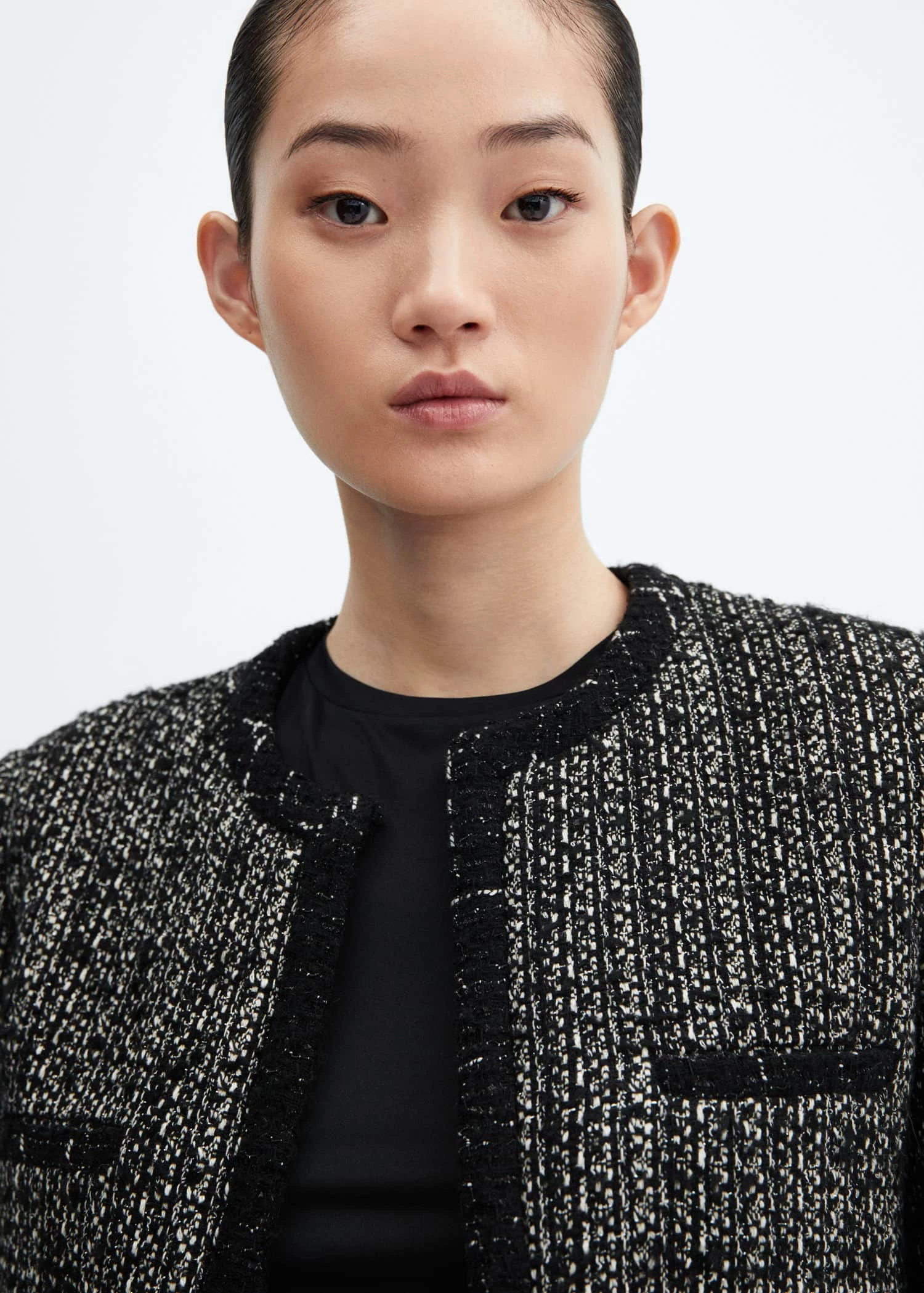 Veste En Tweed à Passepoils 4 Veste En Tweed à Passepoils – Image 4