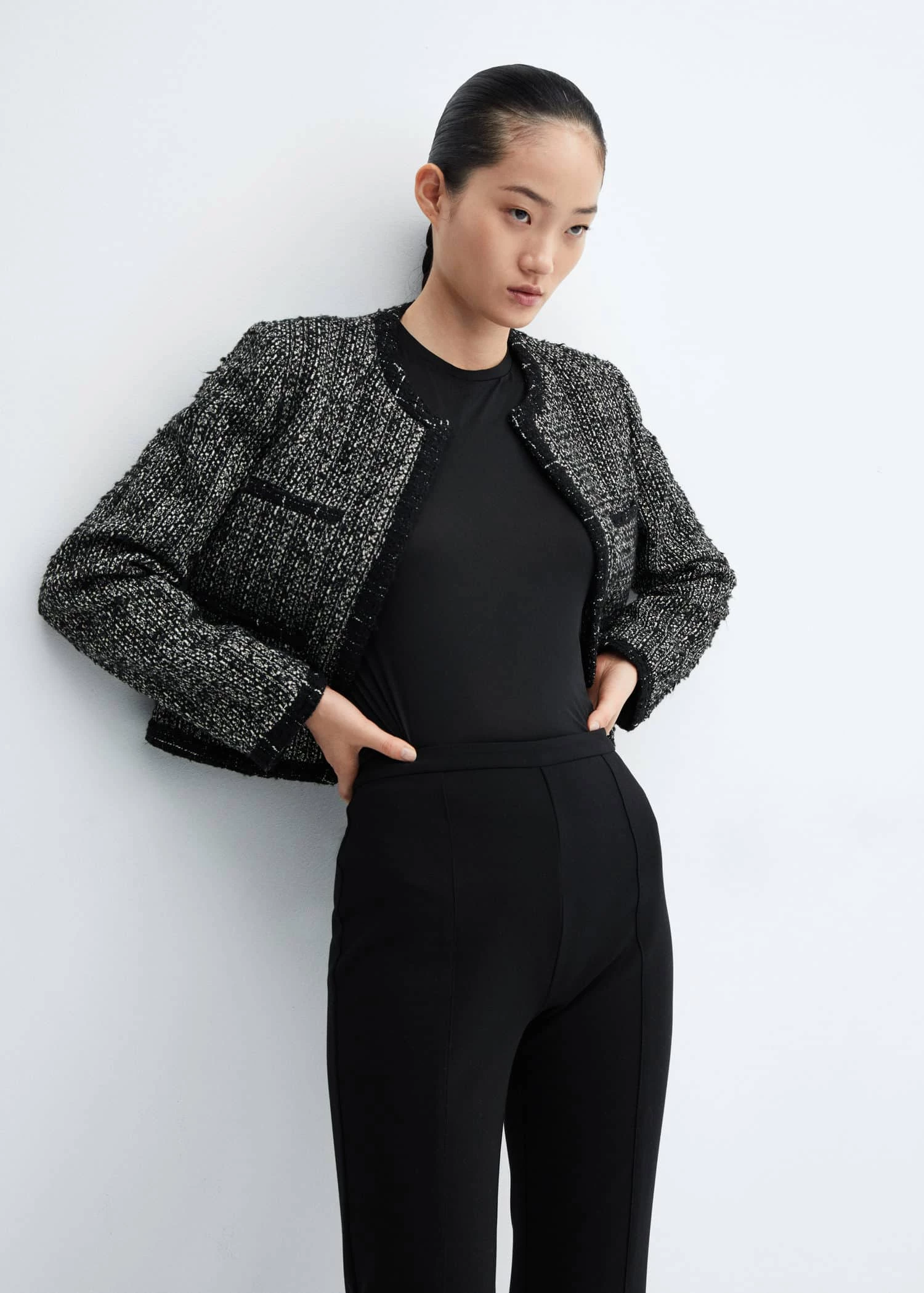 Veste En Tweed à Passepoils 5 Veste En Tweed à Passepoils – Image 5