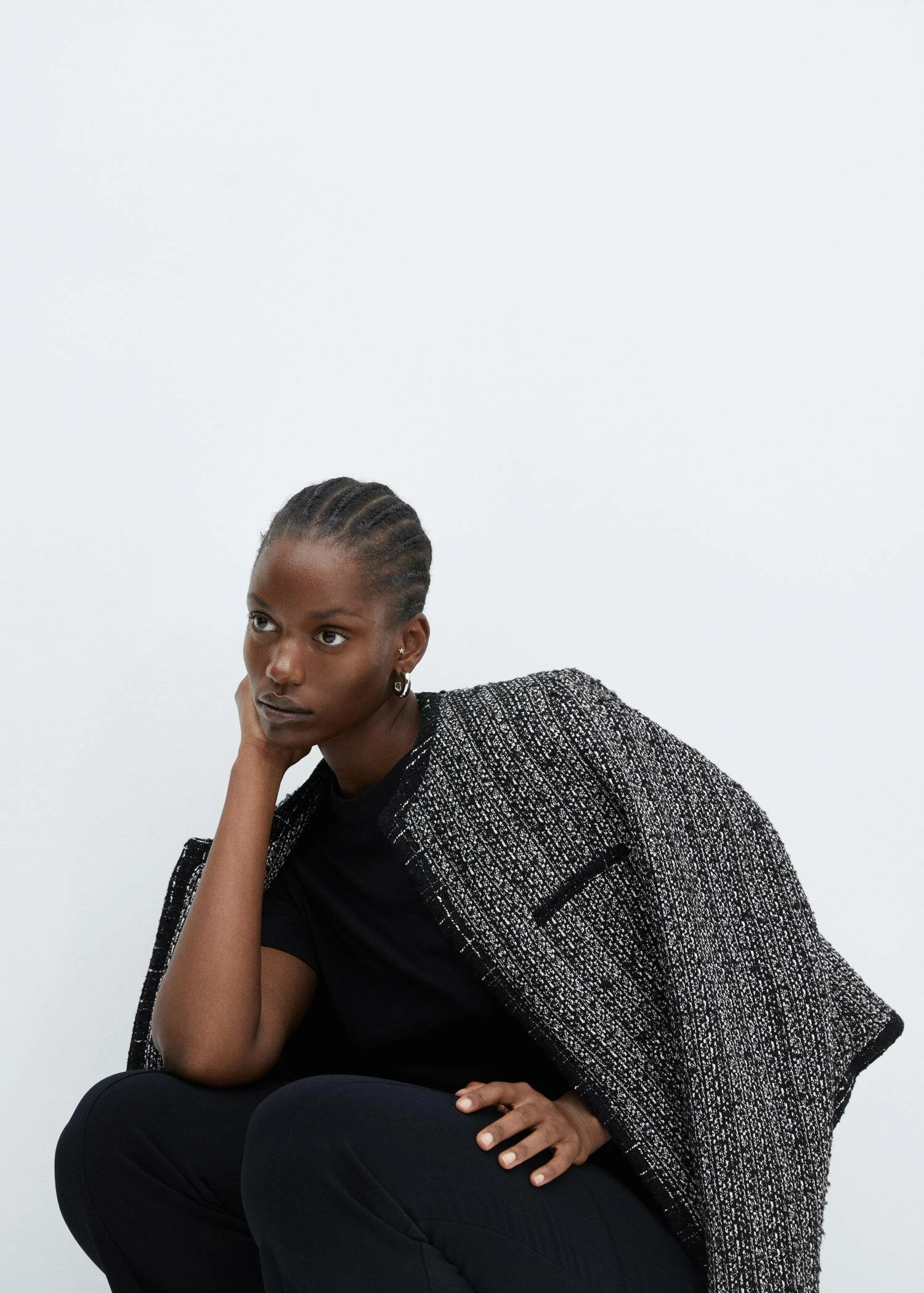 Veste En Tweed à Passepoils 6 Veste En Tweed à Passepoils – Image 6